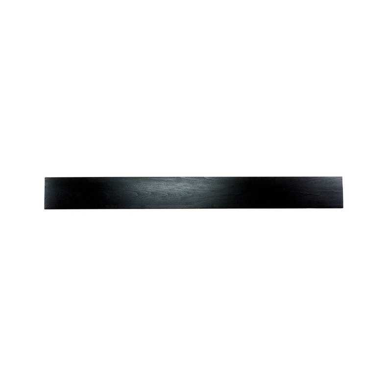 Cecilia Fireplace Shelf Mantel Millwood Pines Size (Depth x Front x Back): 6″ D Finish: Distressed Black, Shelf Length: 36″