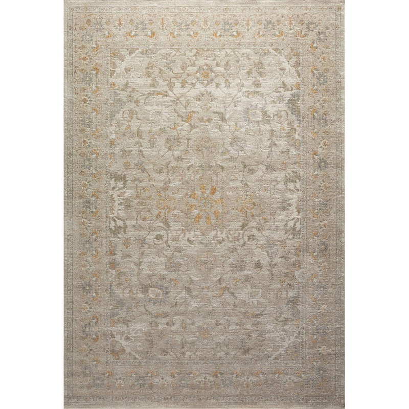 Chris Loves Julia x Loloi Rosemarie Floral Ivory/Natural/ Yellow Area Rug Chris Loves Julia x Loloi Rug Size: Rectangle 11’6″ x 15’6″