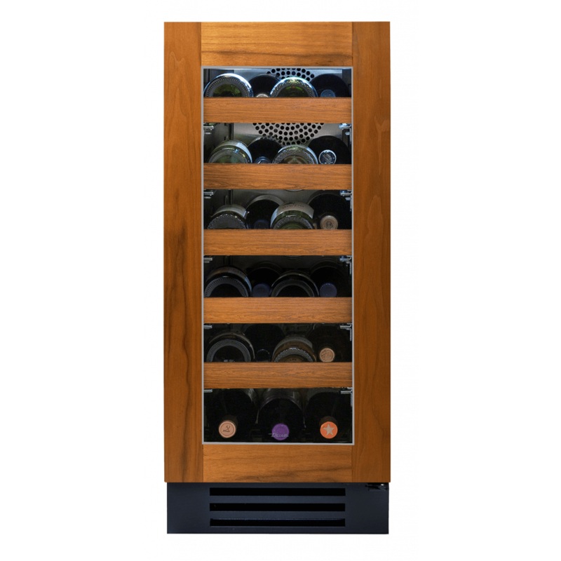 True Residential TWC15ROGC 15 Inch Single Zone Overlay Glass Door Right Hinge Undercounter Wine Cabinet