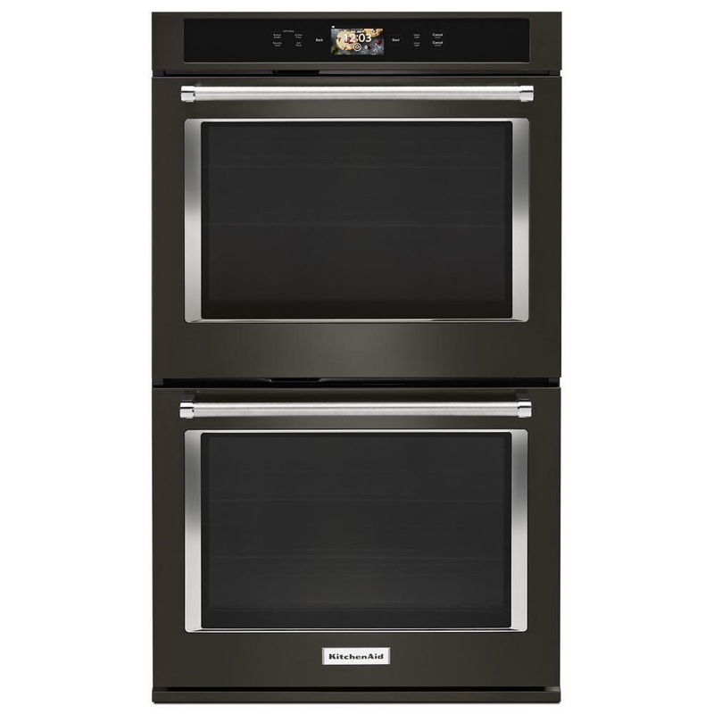 Kitchenaid KODE900HBS Smart Oven+ 30″ Double Oven with Powered Attachments and PrintShield Finish