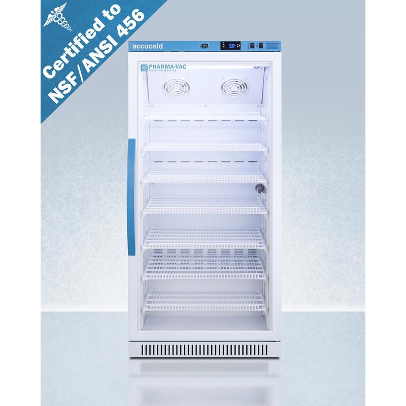 Summit ARG8PV456 8 Cu.Ft. Upright Vaccine Refrigerator, Certified To Nsf/Ansi 456 Vaccine Storage Standard