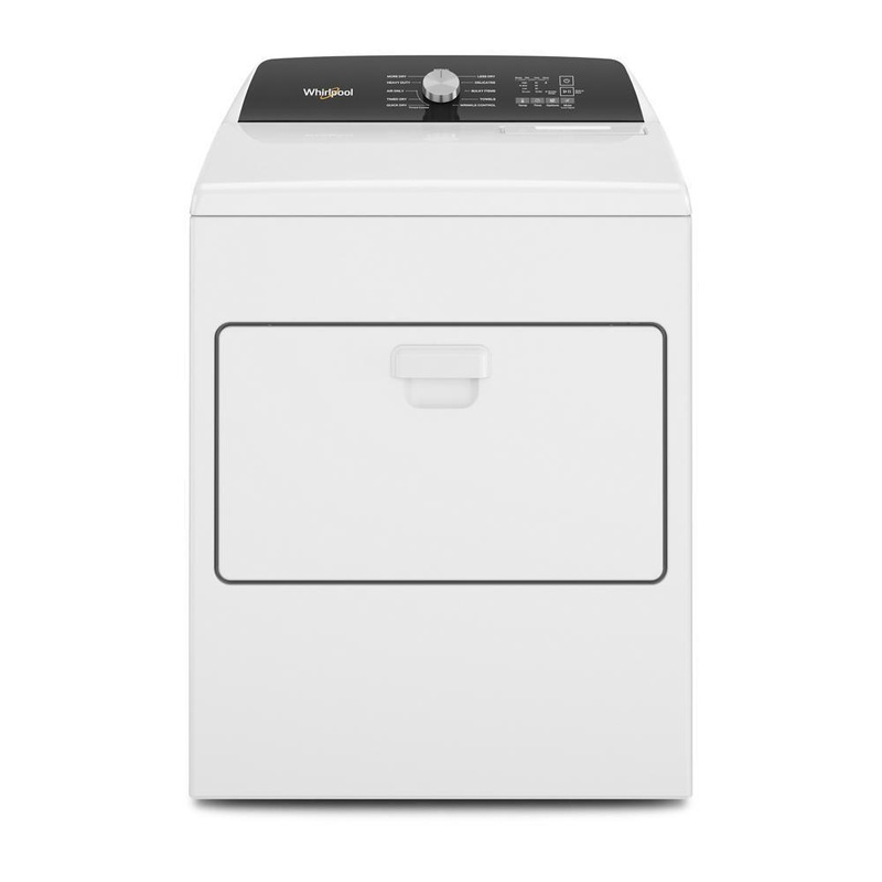 Whirlpool WED5010LW 7.0 Cu. Ft. Top Load Electric Moisture Sensing Dryer