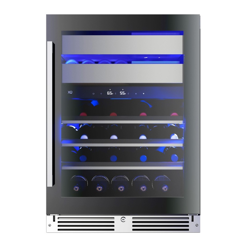 Xo Appliance XOU24WWGBR Wine And Weed 24″ Black Glass Rh