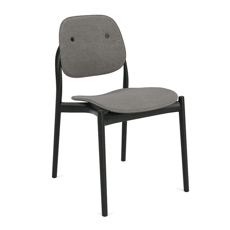 Iquo Chair Armless with Upholstered Seat & Back