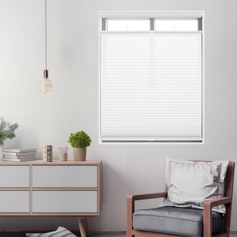 1 inch Cordless Semi-Sheer Light Filtering Top Down Bottom Up Cellular Shade Symple Stuff Blind Size: 24.5″W x 72″L Finish: White