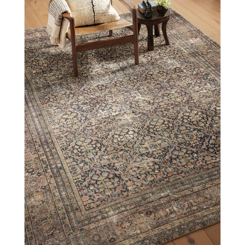 Amber Lewis x Loloi Morgan Denim/Multi Rug Amber Lewis x Loloi Rug Size: Rectangle 3’6″ x 5’6″