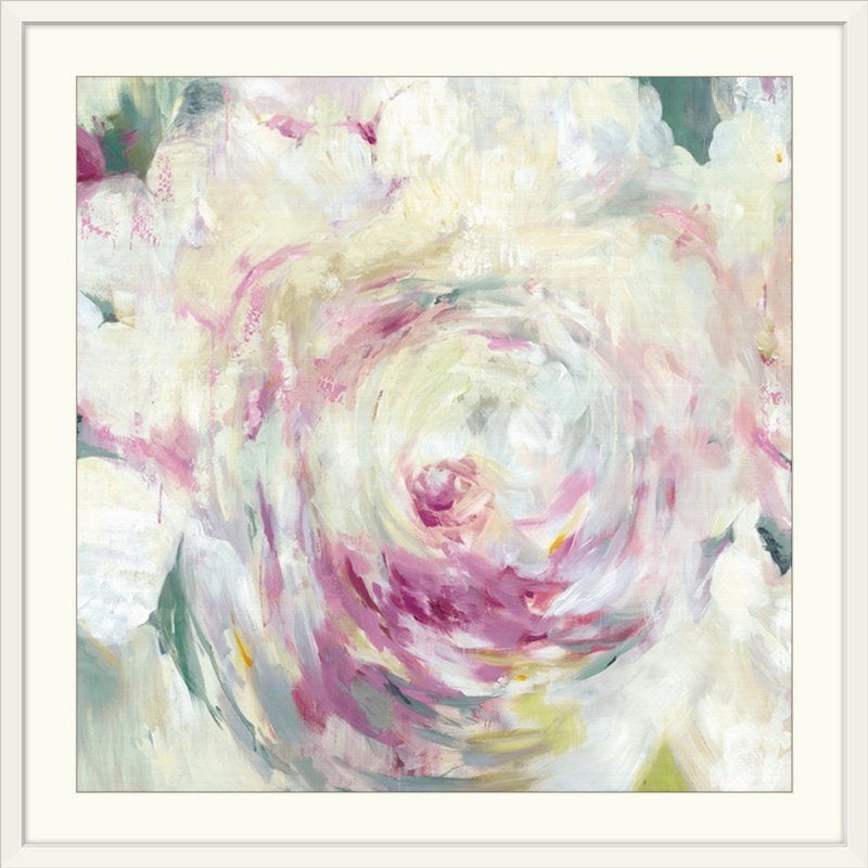 Shabby Peony I’ – Print House of Hampton Size: 24″ H x 24″ W x 1″ D Format: White Frame