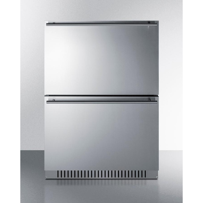 Summit ADFD243CSS 24″ Wide 2-Drawer All-Freezer, Ada Compliant