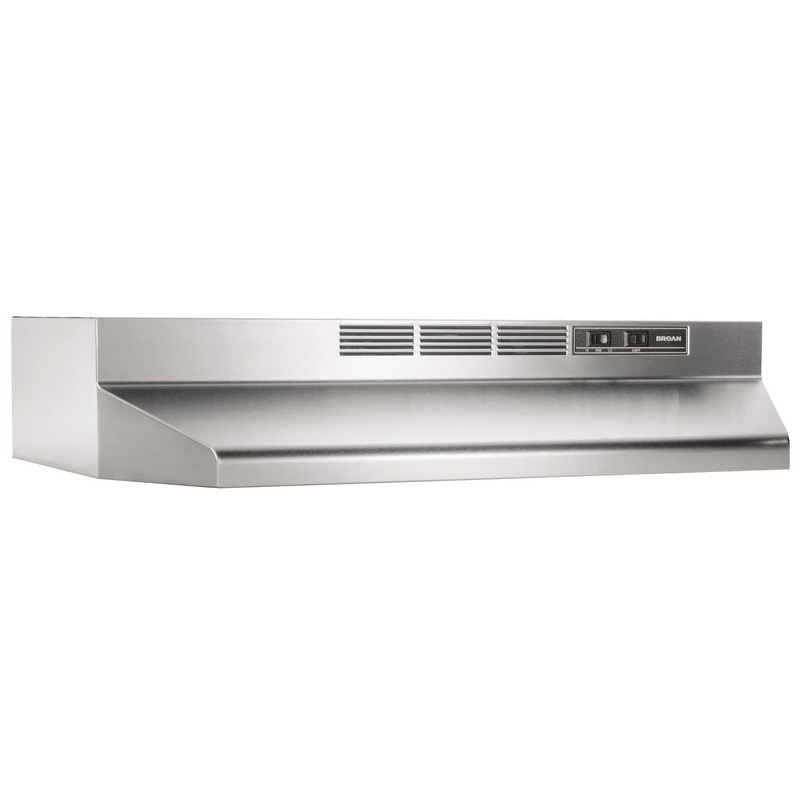Broan 413604 Broan 36-Inch Ductless Under-Cabinet Range Hood, Stainless Steel