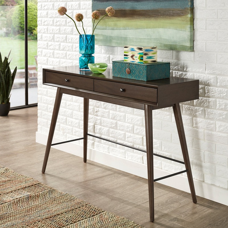 Andresen 47.75″ Console Table Mercury Row Color: Walnut