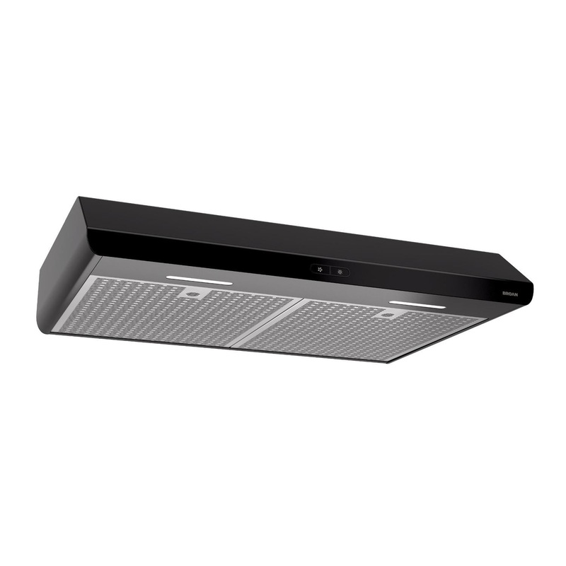 BKDEG130BL Broan Sahale 30-Inch Convertible Under-Cabinet Range Hood, ENERGY STAR, 375 Max Blower CFM, Black