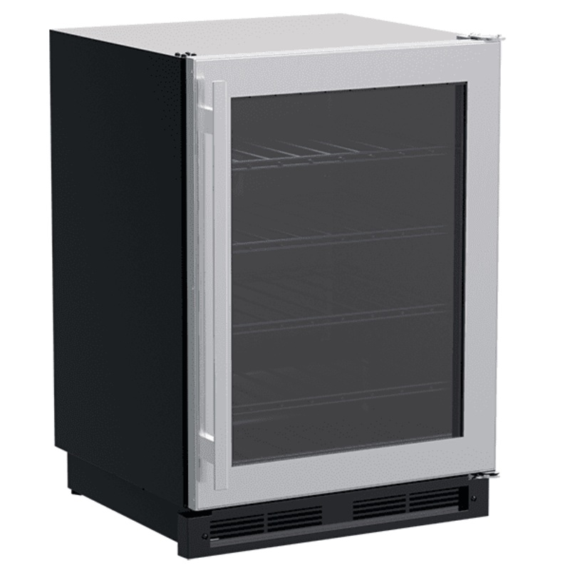 Marvel MLWC024SG01A 24-In Built-In Single Zone Wine Refrigerator With Door Style – Stainless Steel Frame Glass