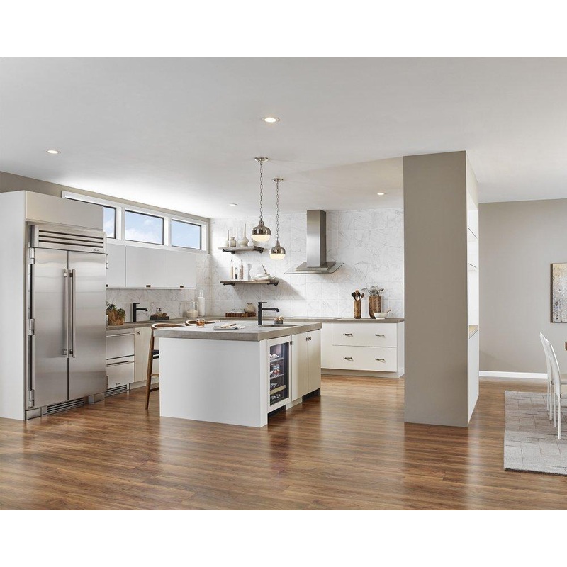 True Residential TBC24LOGC 24 Inch Overlay Glass Door Left Hinge Undercounter Beverage Center