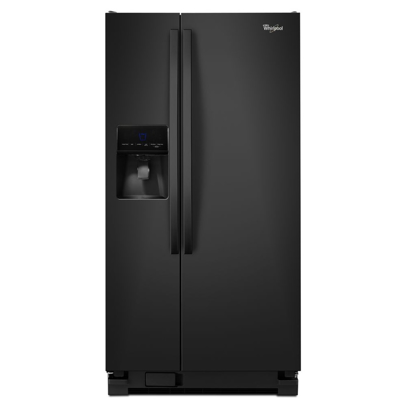 Whirlpool WRS342FIAB 33-inch Wide Side-by-Side Refrigerator with Water Dispenser – 21 cu. ft.