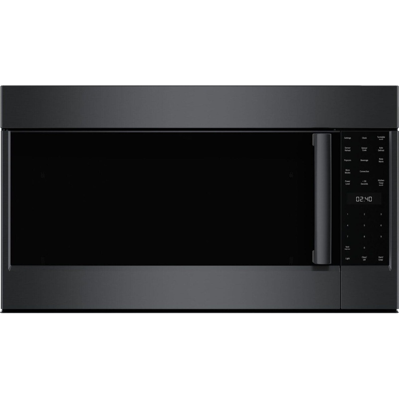 Bosch 800 Series Over-The-Range Microwave 30″ Left SideOpening Door, Black Stainless Steel HMV8044U