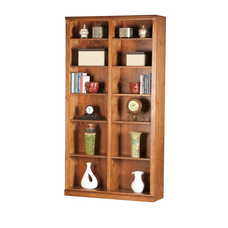 Coastal Double Wide Standard Bookcase Eagle Furniture Manufacturing Size: 84″ H x 45″ W x 13.75″ D Finish: Havana Gold, Door Type: None
