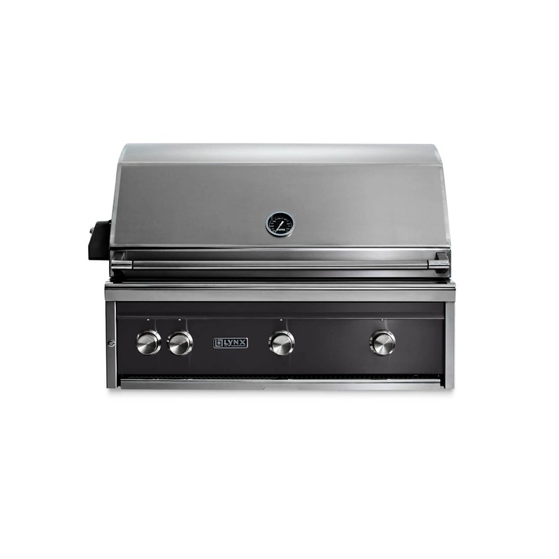Lynx L36ATROBLP 36″ Built-In Grill – All Trident W/ Rotisserie – Obsidian