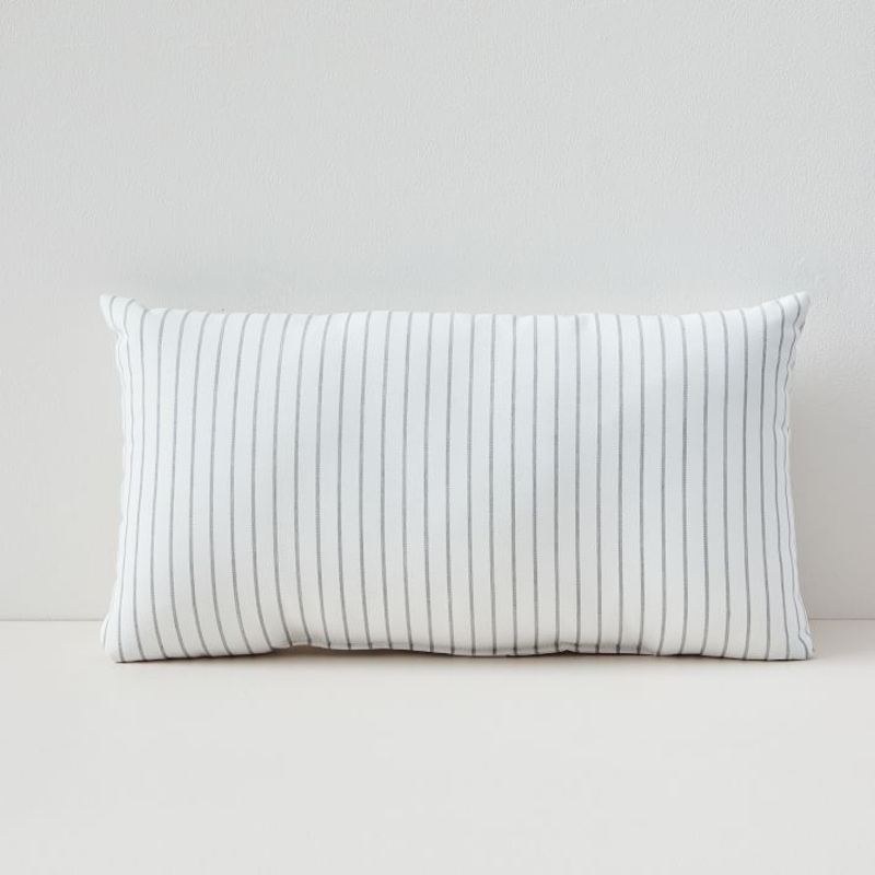 Sunbrella Indoor Outdoor Striped Lumbar Pillows With Insert-21″x12″