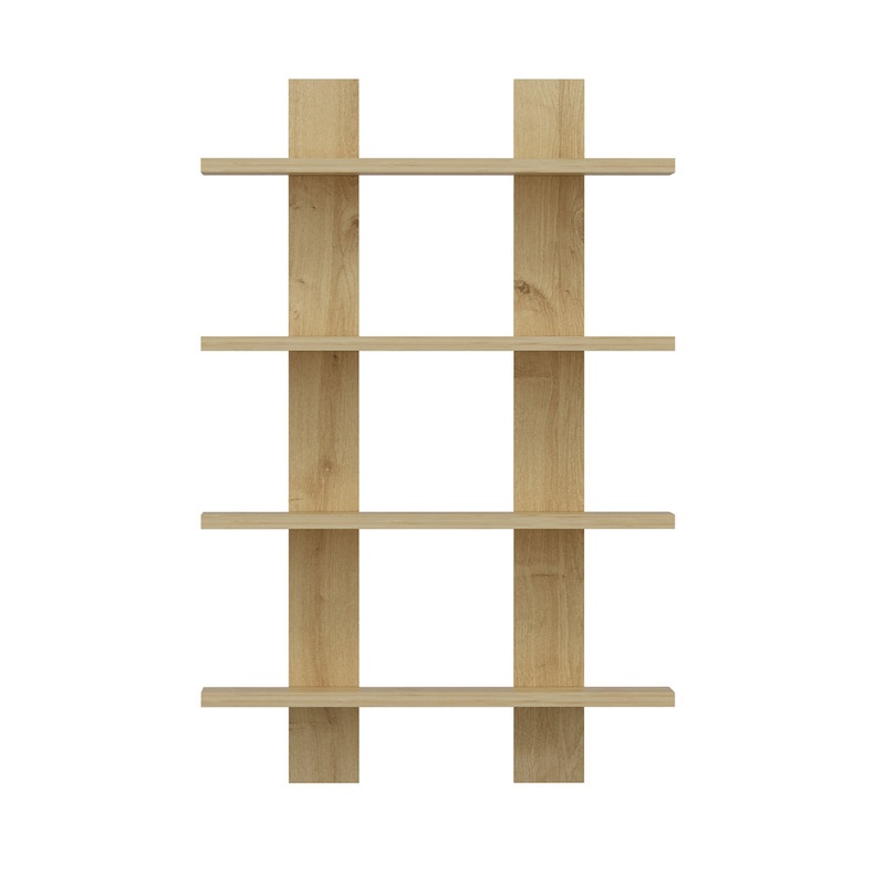Angelinamarie 4 Piece Tiered Shelf Wade Logan Finish: Oak