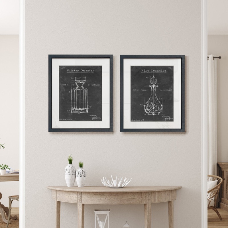 Ashburne Blueprint VII – 2 Piece Picture Frame Painting Print Set on Paper Wade Logan