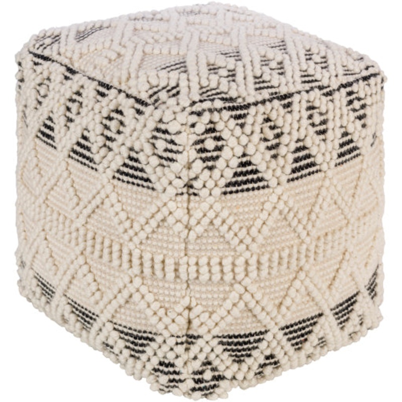 Charming Comfort 18-inch Cottage Pouf