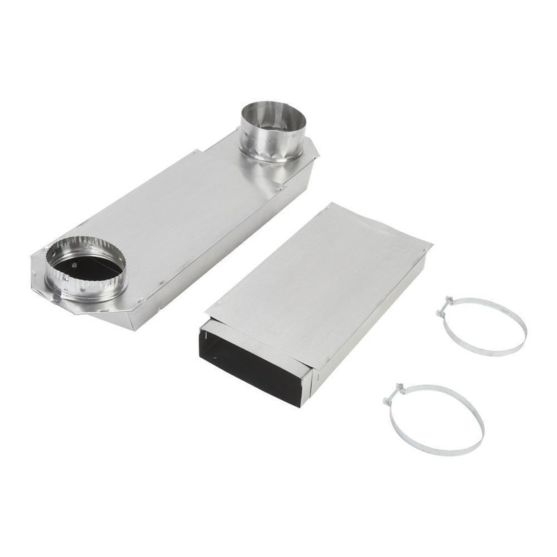 Whirlpool 4396014 29″-50″ Dryer Telescoping Vent Periscope for 2.5″ clearance, with 1 male snap-lock fitting and 1 draw-band collar