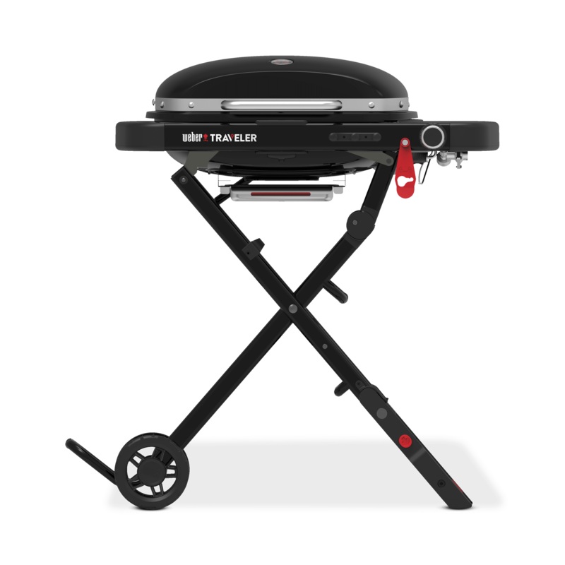1500460 Weber Traveler Compact Portable Gas Grill – Black