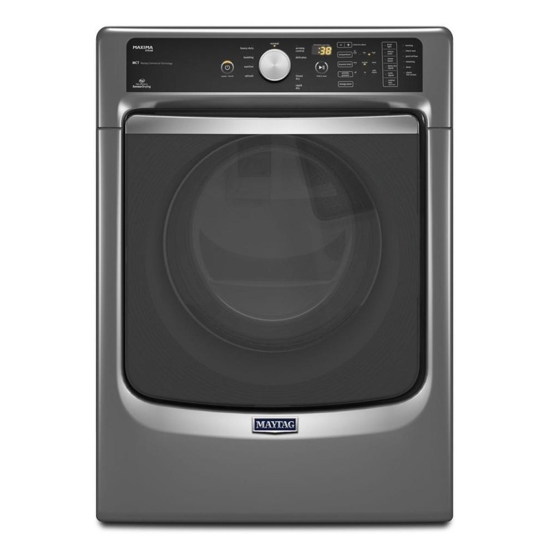 Maytag MED7100DC Maxima Steam Electric Dryer with Large Capacity and Stainless Steel Dryer Drum – 7.3 cu. ft.