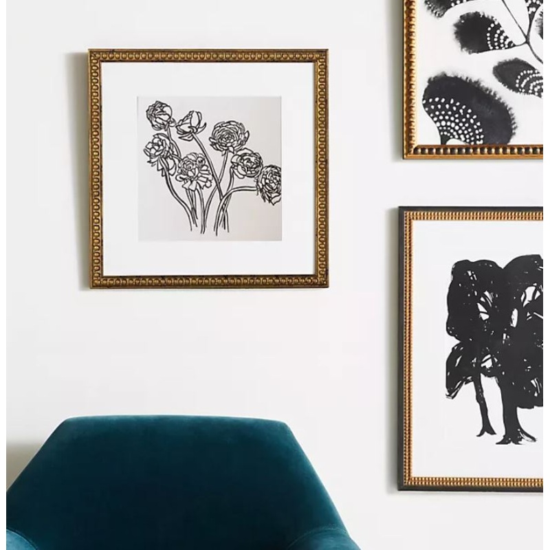 Seven Ranunculi Wall Art with frame