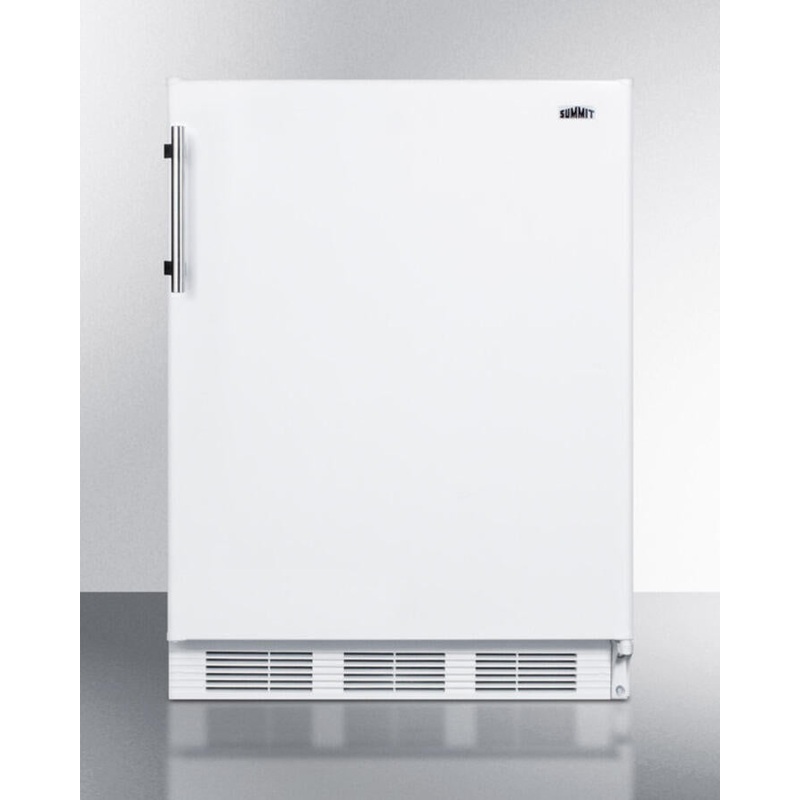 Summit FF61BI Built-In Undercounter All-Refrigerator For Residential Use, Auto Defrost With White Exterior
