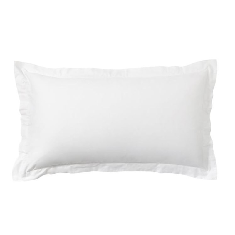 Thread Count Sateen Sham  King  White No Insert-20″x36″