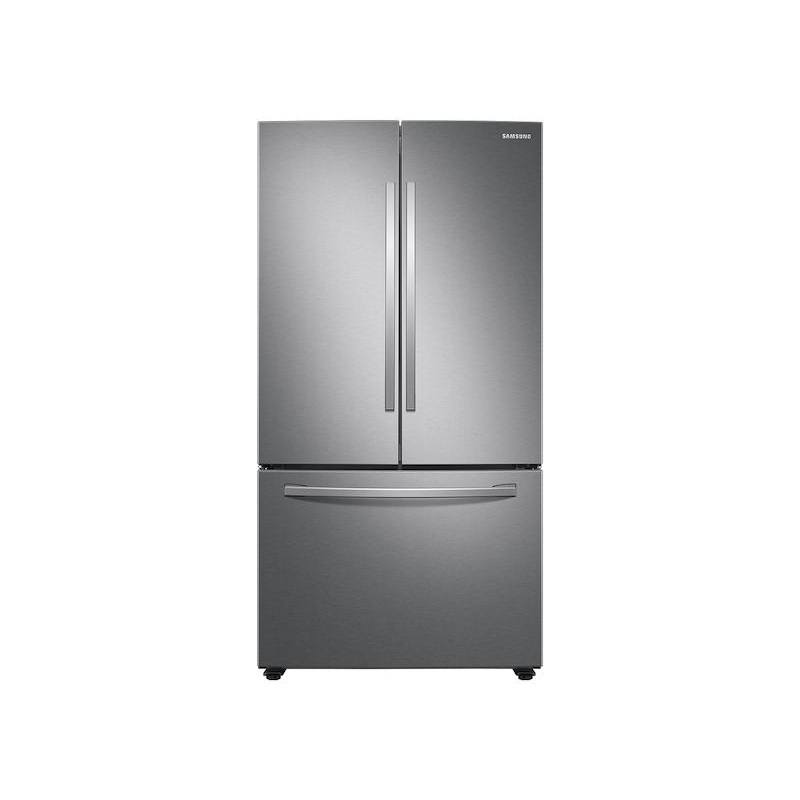 28 cu. ft. Large Capacity 3-Door French Door Refrigerator with Internal Water Dispenser in Stainless Steel