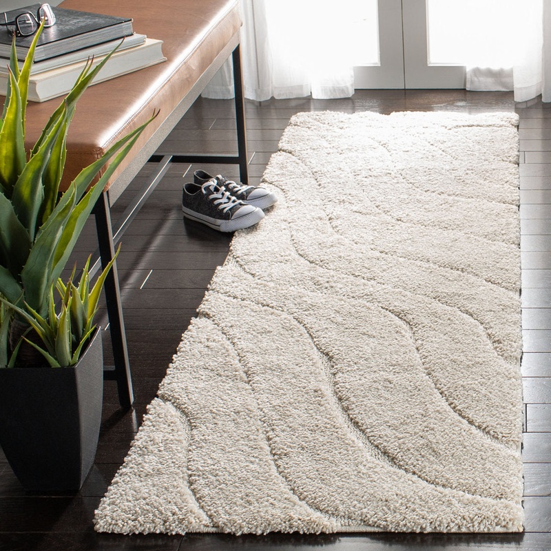 Ashal Abstract Cream Area Rug Wade Logan Rug Size: Rectangle 2’3″ x 5′