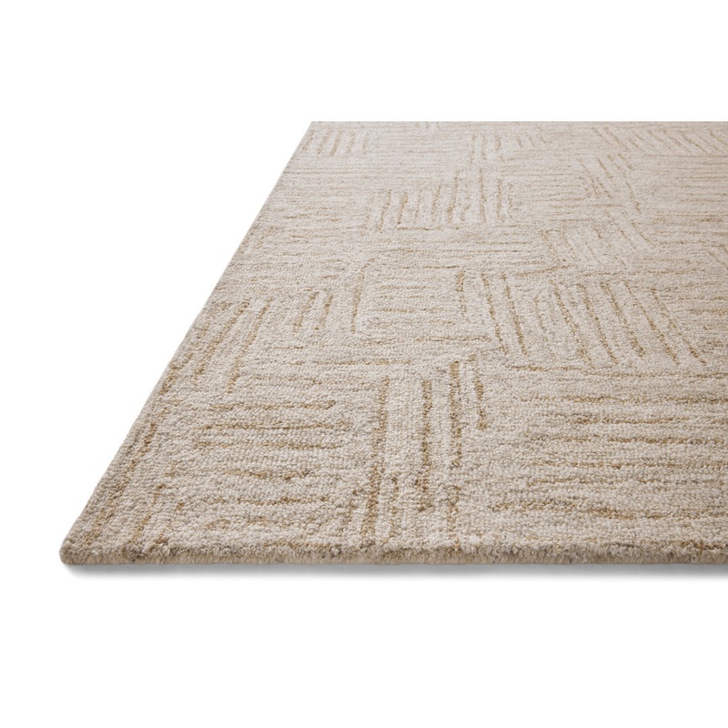Chris Loves Julia x Loloi Polly Smoke / Sand Area Rug Chris Loves Julia x Loloi Rug Size: Square 1’6″