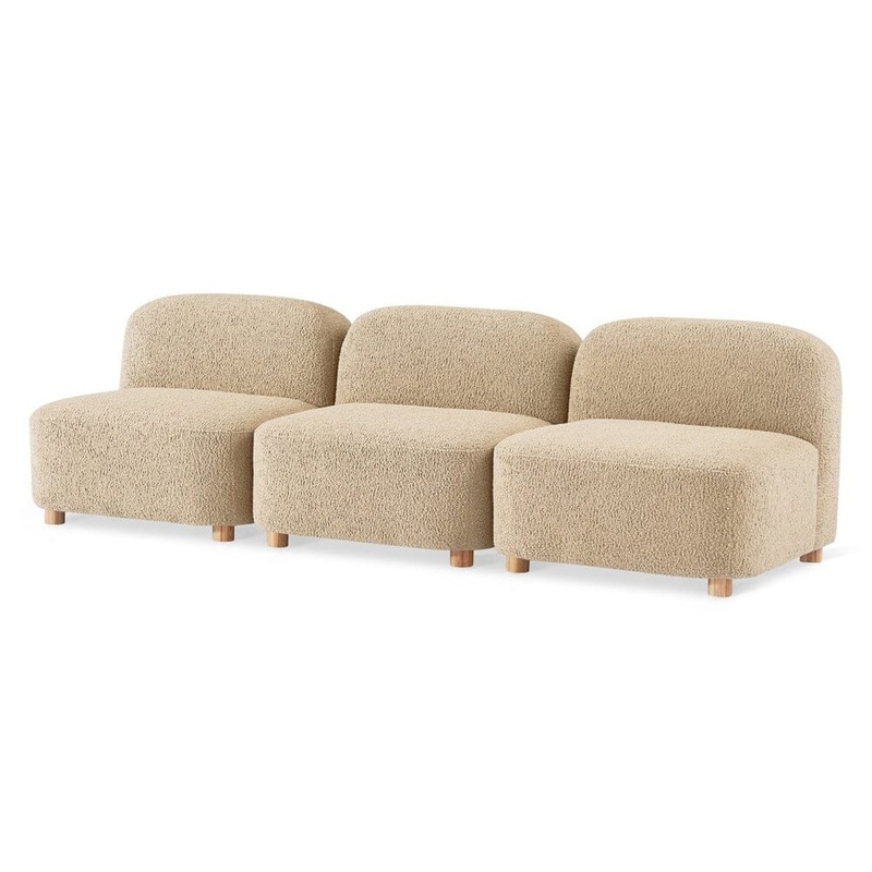 Circuit Modular 3 Piece Armless Sofa