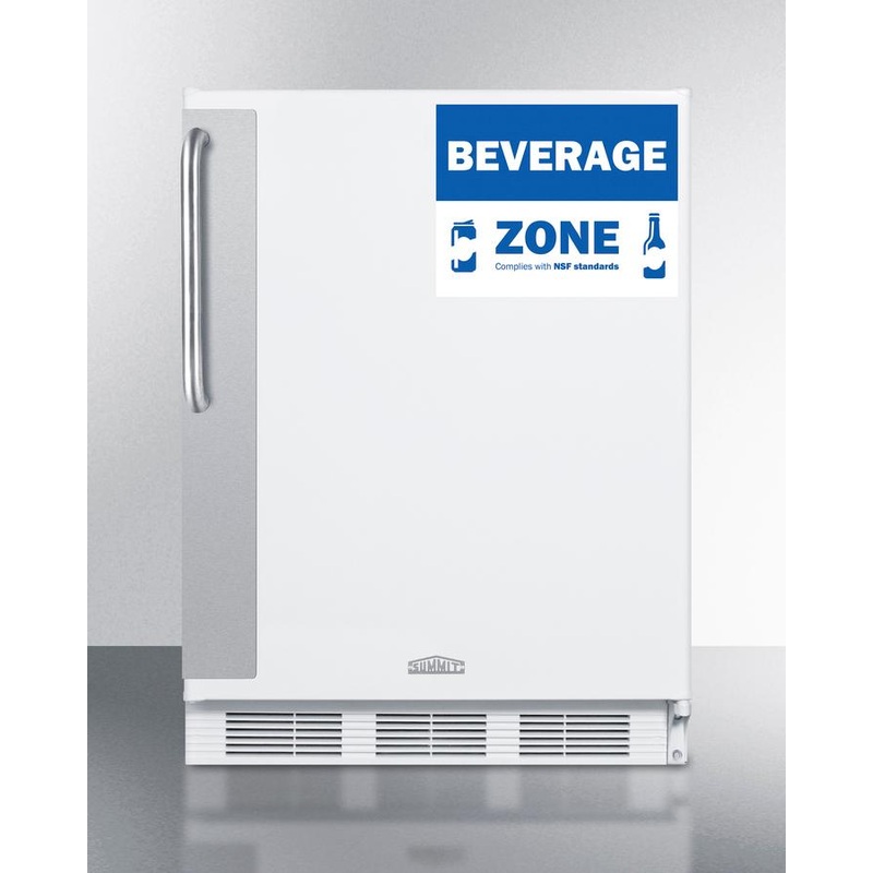 Summit FF6W7BZADA 24″ Wide All-Refrigerator, Ada Height