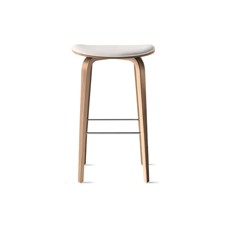 Under Counter Upholstered Wood Stool