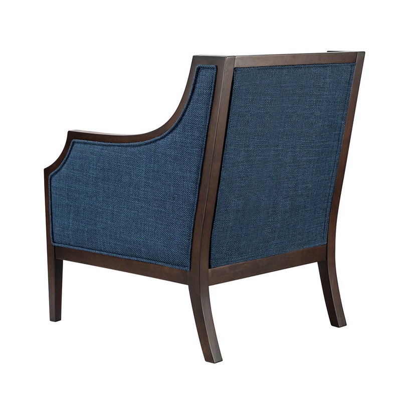Akiyo 31″ W Polyester Armchair Lark Manor Fabric: Navy 100% Polyester