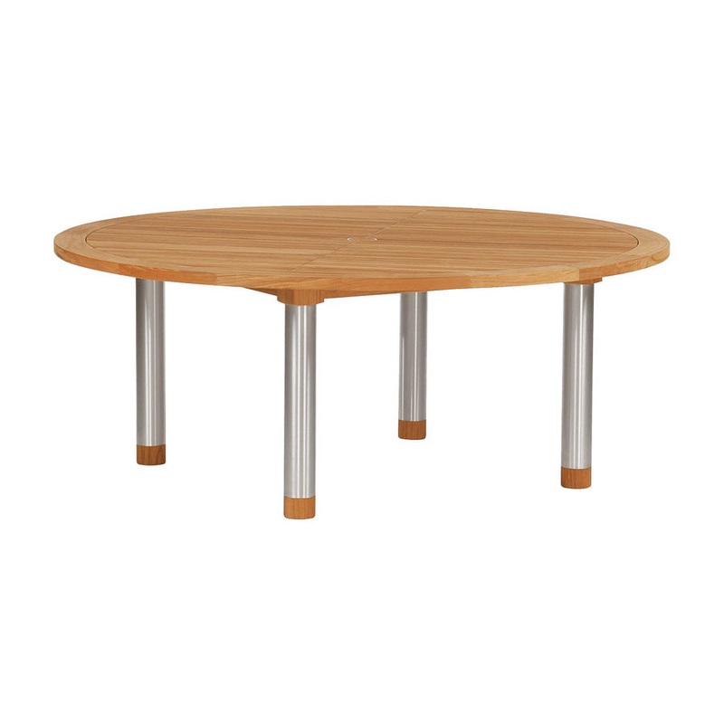 Equinox Circular Dining Table – Teak Top
