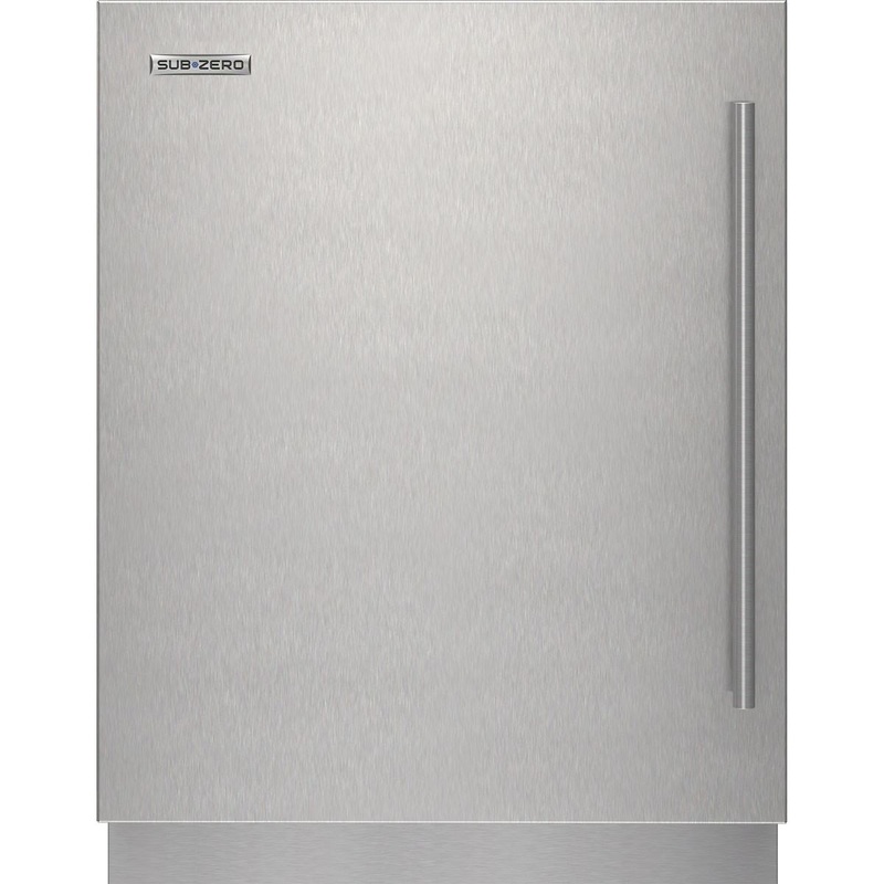 Sub-Zero 9029174 Stainless Steel Solid Door Panel – Tubular Handle, Left Hinge