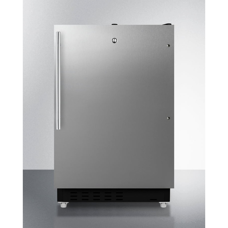 Summit ALRF49BSSHV 20″ Wide Built-In Refrigerator-Freezer, Ada Compliant
