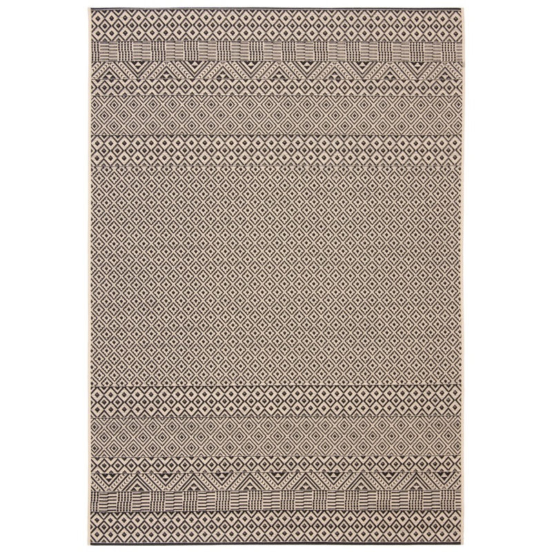 Arneshia Geometric Beige Indoor / Outdoor Area Rug Wade Logan Rug Size: Rectangle 2′ x 3’7″