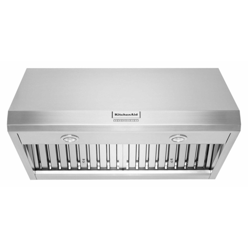Kitchenaid KVWC906KSS 36″ 585 Or 1170 Cfm Motor Class Commercial-Style Wall-Mount Canopy Range Hood – Stainless Steel