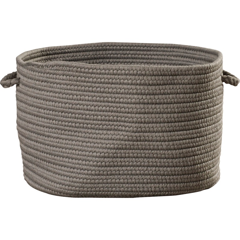 Braided Indoor/Outdoor Storage Basket Dovecove Color: Gray Size: 10″ H x 14″ W x 14″ D