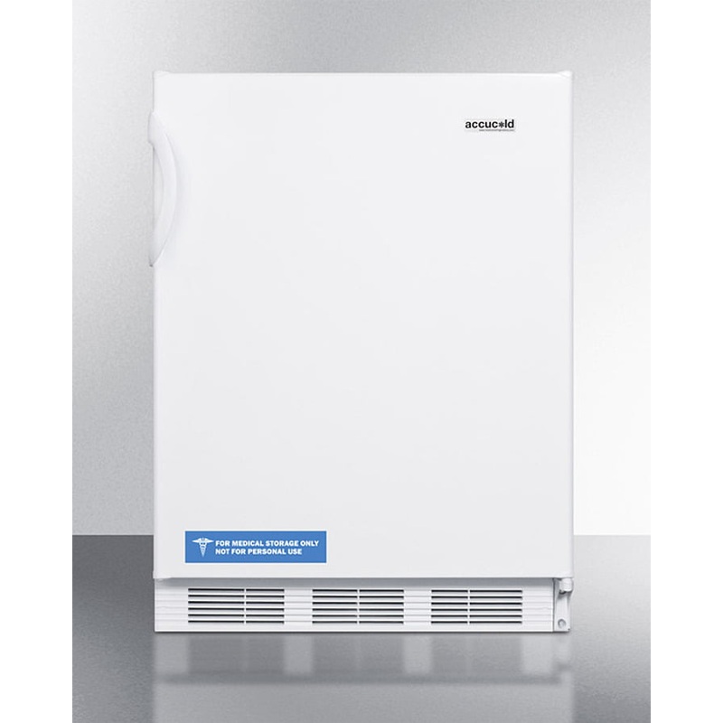 Summit AL650W Freestanding Ada Compliant Refrigerator-Freezer For General Purpose Use, With Dual Evaporator Cooling, Cycle Defrost, And White Exterior