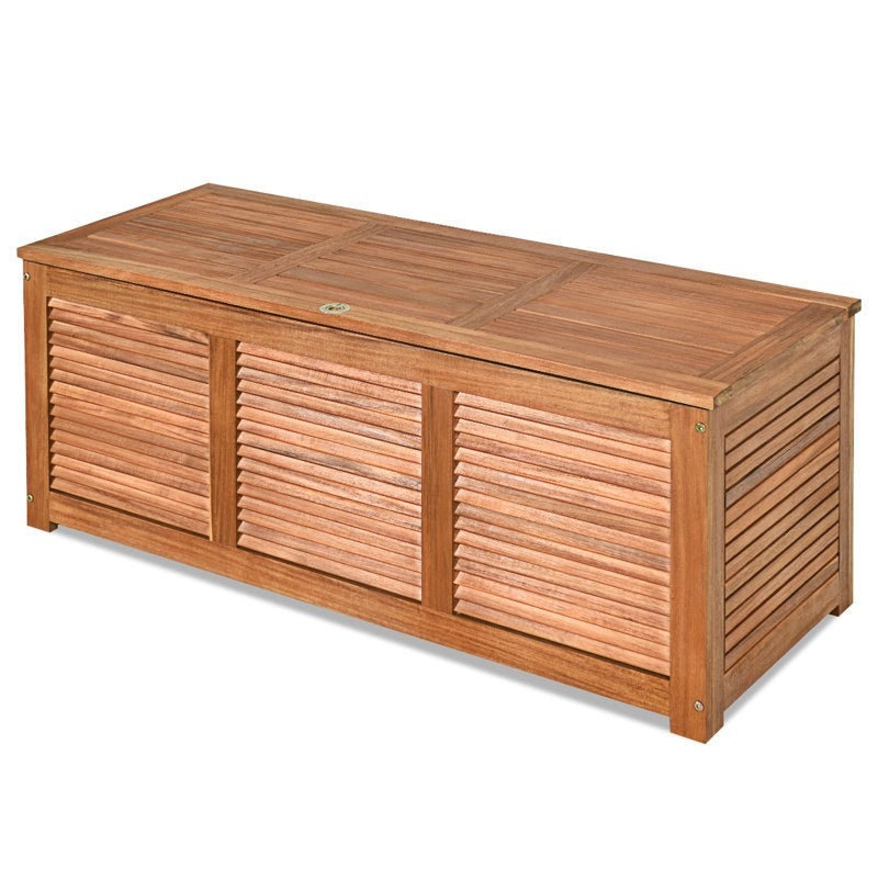 Costway Solid Wood Acacia Deck Box