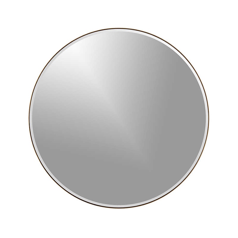 Edge Brass Round 30″ Wall Mirror