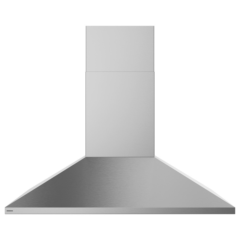 Monogram ZVWS481SRSS Monogram 48″ Wall-Mounted Pyramid Chimney Vent Hood With Air Quality Sensors BLOWER SOLD SEPARATELY