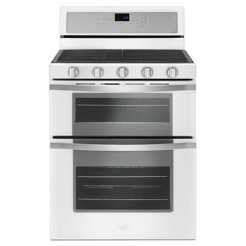 Whirlpool WGG745S0FH 6.0 Cu. Ft. Gas Double Oven Range with EZ-2-Lift Hinged Grates