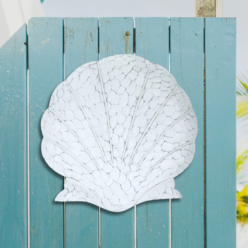 Scallop Shell Wall Dcor Highland Dunes Color: White